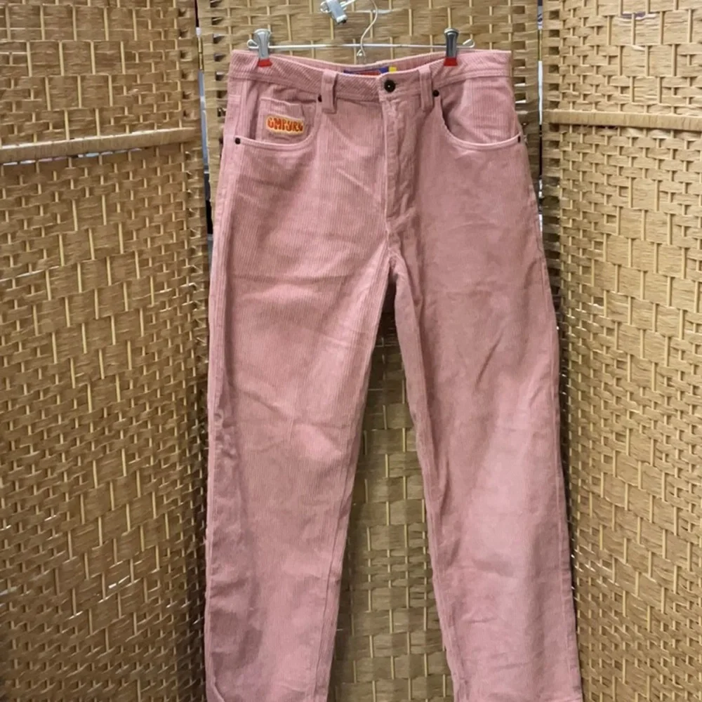 Corduroy Straight-Leg Jeans in Dusty Rose - Women